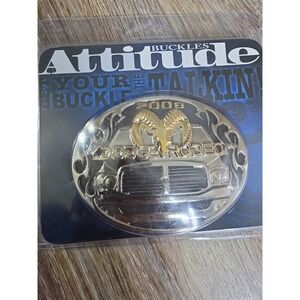 Montana Silversmiths DODGE Rodeo 2008 3D‎ Tricolor Belt Buckle New